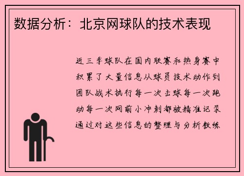 数据分析：北京网球队的技术表现